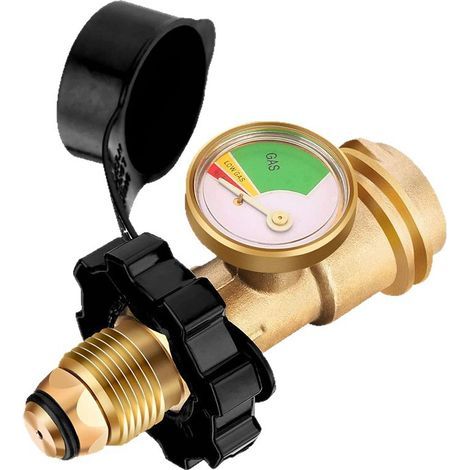 Contrôle de niveau de gaz propane – Construction laiton massif – Compatible réservoir POL LP et flexibles régulateurs QCC1 – Facile à installer