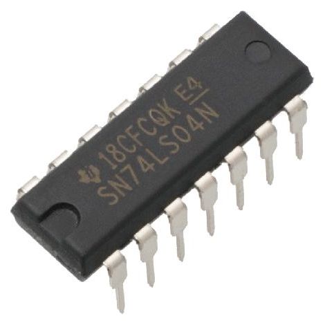 Circuito Integrado Digital Hex Inverters DIP14  SN74LS04N