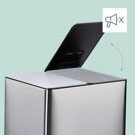 Kuchenabfalleimer mit dualem 15 liter geruchsfiltersystem