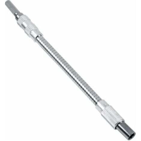 Adaptateur Flexible 6,35mm - Tige Tournevis Magnétique 200mm Métal Robuste pour Espaces Confinés (1/4)