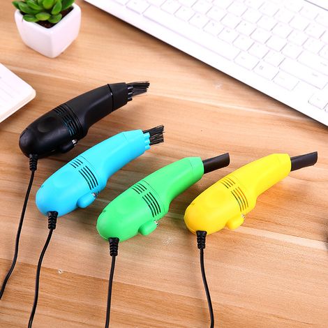 PCS Mini Aspirateur sans Fil Aspirateur Clavier Rechargeable Aspirateur de Bureau pour Poussière, Cheveux, Débris, Gomme Déchets, Suie, Ordinateur Portable, Pet House (1/5)