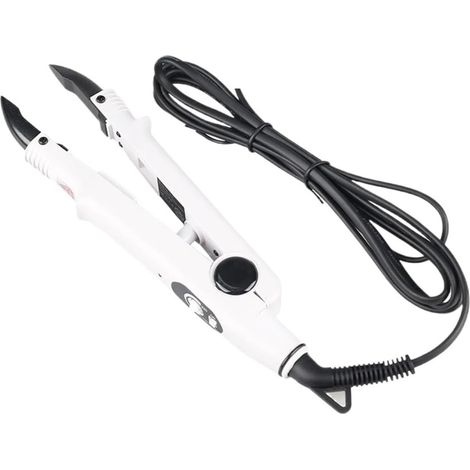 Connecteur De Cheveux En Fer For Extension, À Fusion Professionnel, Température Contrôlable, Chauffage, Machine Fixe, Outil D'extensions Gain Temps Efficace(White) (1/5)