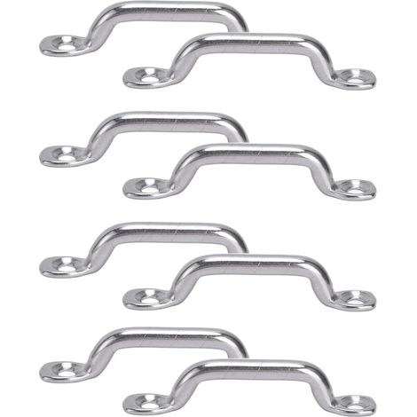 8 Pièces Pontet Inox,Acier Inoxydable,Pour Bateau,Kayak,Voile D'Ombrage,Gréement (1/5)
