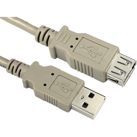 Câble USB RS PRO USB A vers USB A, 2m, Beige ( Prix pour Boîte de 5 )