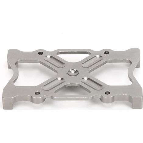 Plaque de Fixation de Boîte de Batterie RC, Plaque de Connexion de Faisceau en Alliage D'aluminium Durable pour Modèle de Voiture SCX10 1/10 RC (1/4)