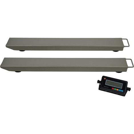 Balance de pesage industrielle 3000kg – Pèse-palettes 120cm x 12cm x 6cm – Alimentation batterie avec câble de recharge – Structure en acier robuste – T-Mech