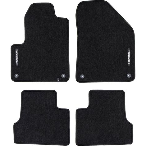 Tapis de Sol de Voiture pour Jeep Cherokee V 2013-2023 Velours Durable Noir 4Pcs (1/5)