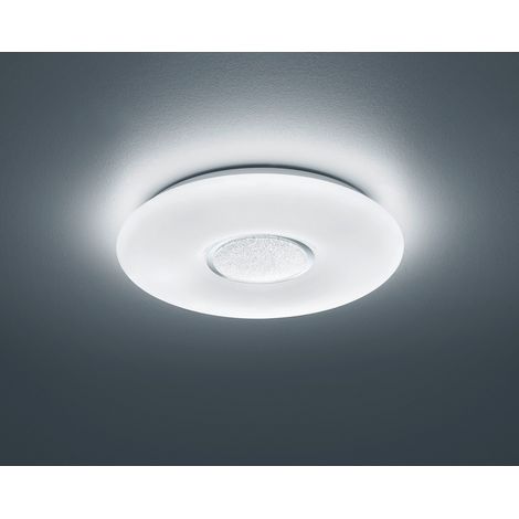 REALITY LEUCHTEN - PLAFONIERA AKINA A LED IN ACRILICO EFFETTO CRISTALLO CON TELECOMANDO (1/4)