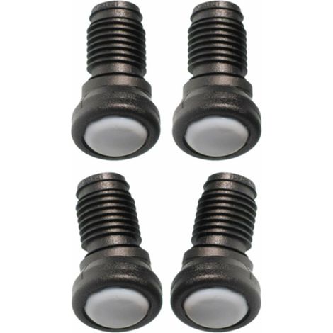 – Lot de 4 embouts rentrants orientables en Téflon PTFE – Base de glissement 25mm – Diamètre extérieur tube 16mm – Pour surfaces lisses