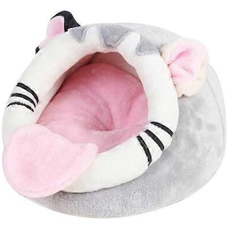 Lit d'hiver en peluche pour hamster nain - Petite maison pour hamsters nains - Rose