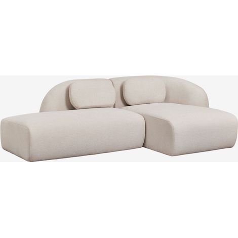 Divano modulare chaise longue destro a 2 pezzi con divano sinistro in ciniglia Coquette SKLUM