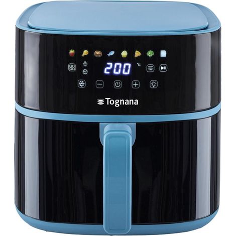 Friggitrice ad Aria Luce Led Iridea Colore Zucchero Capacità 8 Litri Tognana