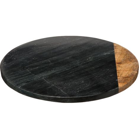 Platine vinyle géométrique en marbre noir – Sg Secret de Gourmet (1/5)
