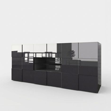 Madia soggiorno con ante e cassetti design moderno London