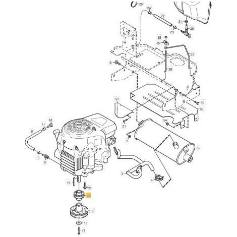 PULEGGIA MOTORE ORIGINALE STIGA - 1134-5000-01