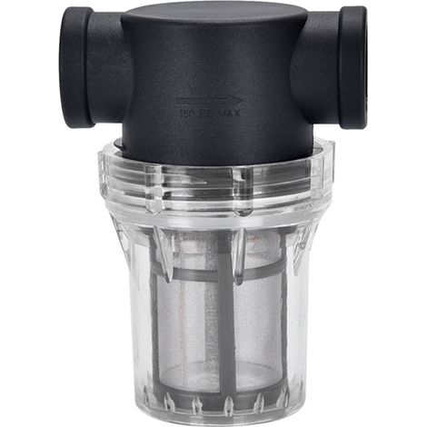 Filtre en ligne pour pompe à eau 1/2 avec filtre en acier inoxydable 200 mesh (1/2)