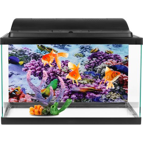 Poster décoratif de fond, peinture autocollante en PVC, image de paysage pour aquarium, 61 x 41 cm (1/5)