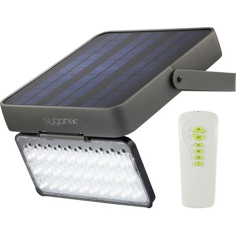 [NEUWERTIG] B-Ware Sygonix Solar Außenwandleuchte Wandleuchte Wandlampe Led 30 W Neutralweiß Schwarz