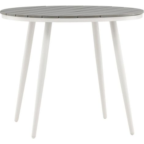Table de Jardin Ronde "Break" 90cm Gris (1/5)