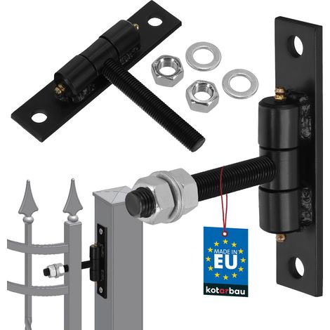 Bisagra de puerta atornillable con engrasadores para portones, puertas y portones, FI 20 MM M20