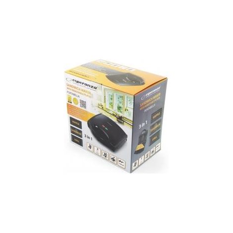 Esperanza ekt006k sandwich maker 700 w nero (1/4)
