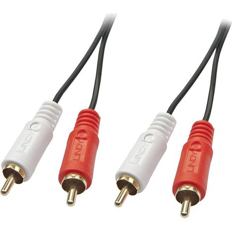 Câble de raccordement LINDY 35664 Cinch-RCA audio [2x Cinch-RCA mâle - 2x Cinch-RCA mâle] 10.00 m no (1/3)