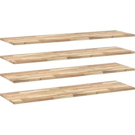 Maison Exclusive - Schweberegale 4 Stk. 160x40x2 cm Massivholz Ak
