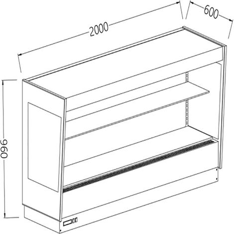 Option- meuble haut réfrigéré ventilé - Diamond