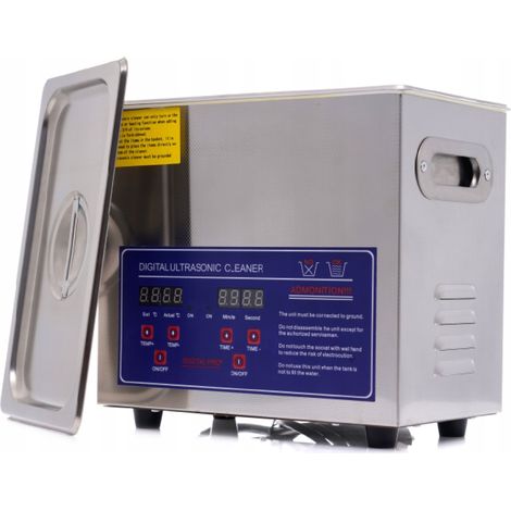 Limpiador ultrasónico con cuba de 3,2 L para lavar piezas de esterilizador KD448 (1/5)