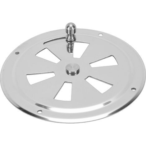 Rundes Schiffslüftungsgitter aus Edelstahl 304 mit seitlichem Griff – 10 cm (1/5)