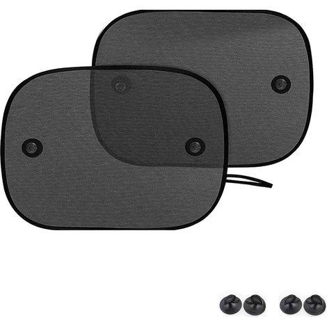 Parasole per auto AutoBaby, confezione da 2 pezzi, autoadesivo, per bambini, con protezione UV - Parasole per auto per bambini - Autoadesivo - Protegge i bambini (1/4)
