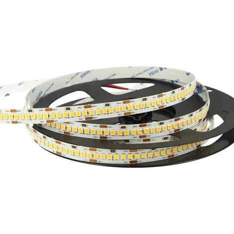 24V Bobina Striscia Led 20W/M Bianco Freddo 6000K 1200 Smd 2835 5 Metri IP20 (1/3)