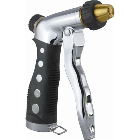Pistolet d'arrosage à Haute Pression,Pulvérisateur de Jardin avec Débit D'eau Réglable & Buse en Laiton pour Lavage de Voiture / Arrosage de Jardin / Douches des Animaux, (1/5)