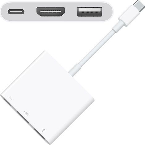 Câble adaptateur CO2, hub USB-C HDMI 3 en 1, USB Type-C, USB Full HD, MHL 4K (1/5)