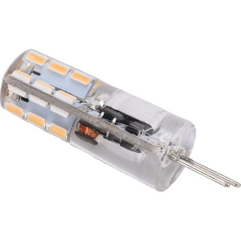 Lampadina G4 24 LED – 2W 200LM – bipin – non dimmerabile – AC/DC 12V – dissipazione a 360° – bianco caldo 2700-3100K – lampadario