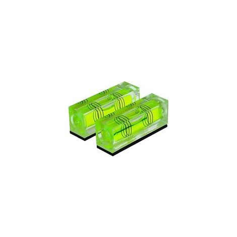 Haute Précision Mini Niveau Bulle Petite Bulle Horizontale Trois Lignes Horizontal Perle Niveau Magnétomètre 2PCS (52X20X15MM) (1/4)