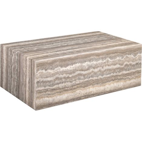 Table basse en marbre gris Dulce - gris marbré (1/5)