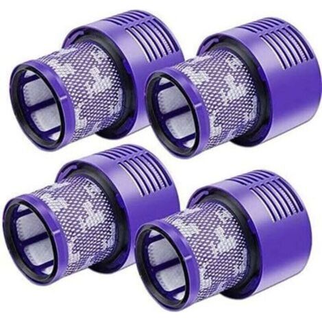 Lot de 4 filtres V10 pour aspirateur Dyson, lot de 4 filtres de rechange pour aspirateur Dyson V10, V10 Absolute, V10 Animal, V10 Motorhead, SV12 pièce de rechange P/N 969082-01 (1/5)