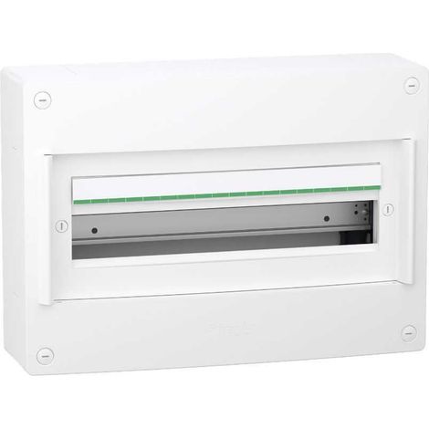 Coffret 1 rangée - 18 modules - Saillie - Sans porte - PrismaSeT XS