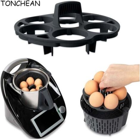 BUNTHAUS Support à œufs pour Thermomix TM5, TM6, TM31 Accessoire de cuisson des œufs pour panier de cuisson Thermomix Passe au lave-vaisselle Support à œufs de qualité supérieure en matériau résistant (1/4)