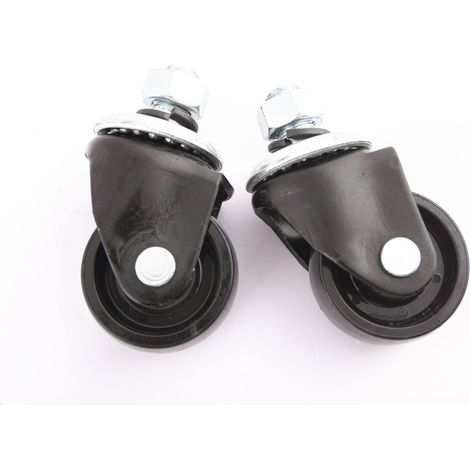Paire de roues pivotantes ø60x30mm pour cric rouleur OH 6014, OH 6015 - SA 6019 - CLAS Equipements