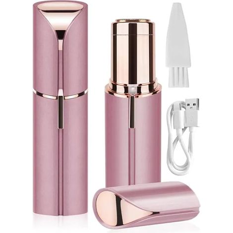 Epilateur Visage - Epilateur Sourcil Electrique Format Stylo - Pour Peau Sensible - Sans Fil - Rechargeable - 1 Piece (1/5)
