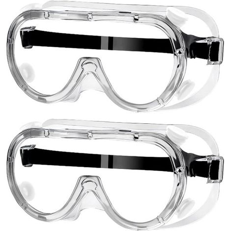 Schutzbrille – Arbeitsschutzbrille – Augenschutz – Beschlag- und staubdicht – 2 Paar – Transparent (1/5)