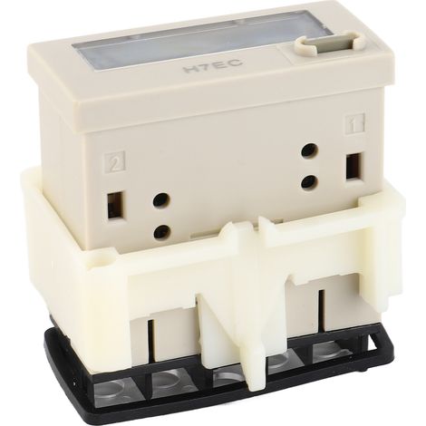 Compteur électrique numérique totalisateur H7EC N sans tension d'entrée avec écran LCD 8 chiffres (1/5)