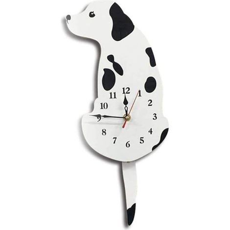 Horloge murale pour chambre d’enfant, design chien, décoration de chambre enfant (1/3)