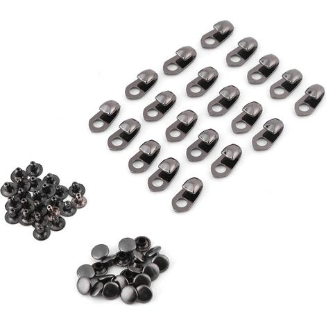 20 pièces Crochets de Chaussures avec Rivets pour Réparation Randonnée Camping Escalade Accessoires (1/5)