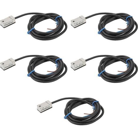 5 interrupteurs magnétiques avec câble, capteur magnétique 100 mA pour la commande de circuits électriques, AC/DC 5–240 V (1/4)