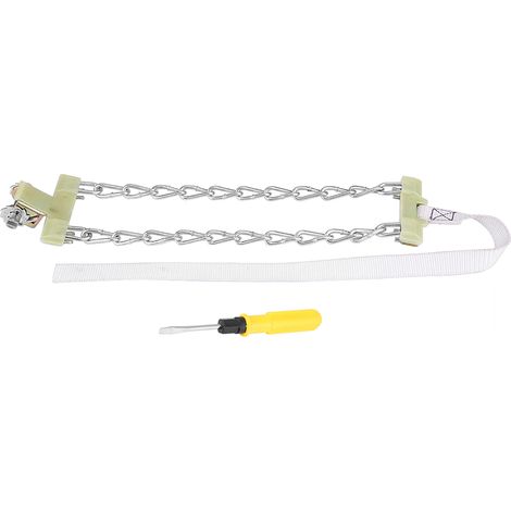 Chaînes antidérapantes en acier pour pneus de 235 à 285 mm, idéales pour la neige et la boue, pour voitures, camions et SUV. (1/5)