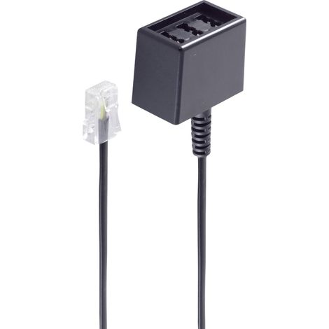 Shiverpeaks RNIS Adaptateur [1x RJ45 mâle 8P4C - 1x TAE NFN femelle] 0.15 m noir S482222