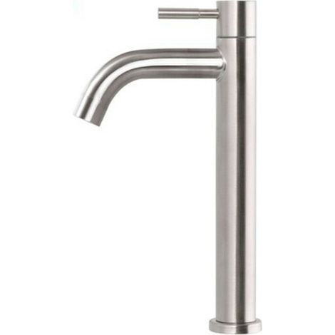 [JAMAIS UTILISÉ]Mitigeur de lavabo Robinet de lavabo monotrou Robinet de lavabo en acier inoxydable brossé-A1 (1/5)
